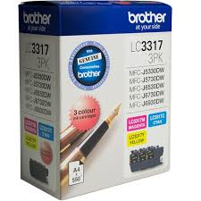 Brother LC3317 CMY Colour Pack - 550 pages each